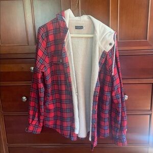 Red Plaid Women's Jacket